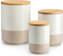 Load image into Gallery viewer, Chic Dishwasher Safe Canister Set – 3-Piece Airtight Storage for Kitchen &amp; More