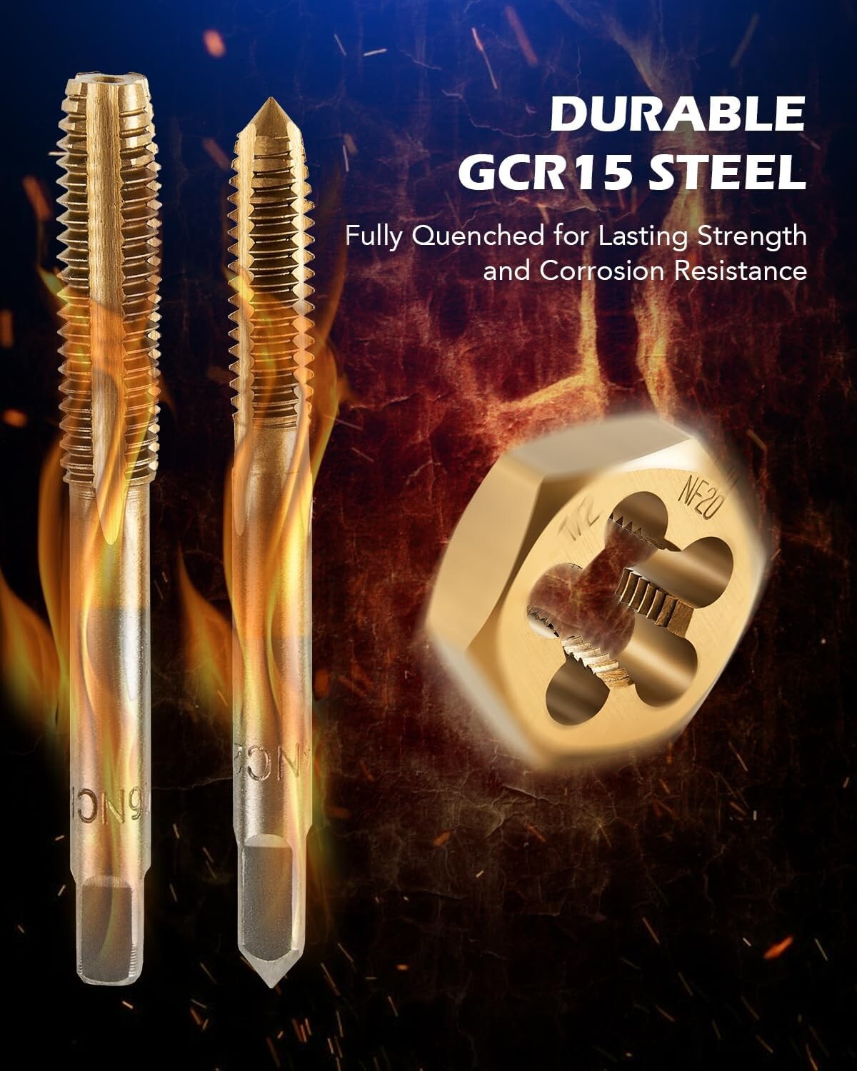 All-in-One 86pc Tool Set with SAE & Metric Taps and Dies in Metal Storage Case