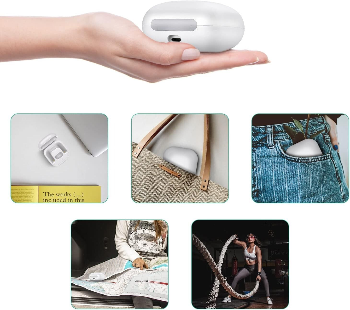 700mAh Bluetooth Charging Case for Powerbeats Pro - Secure Replacement in White