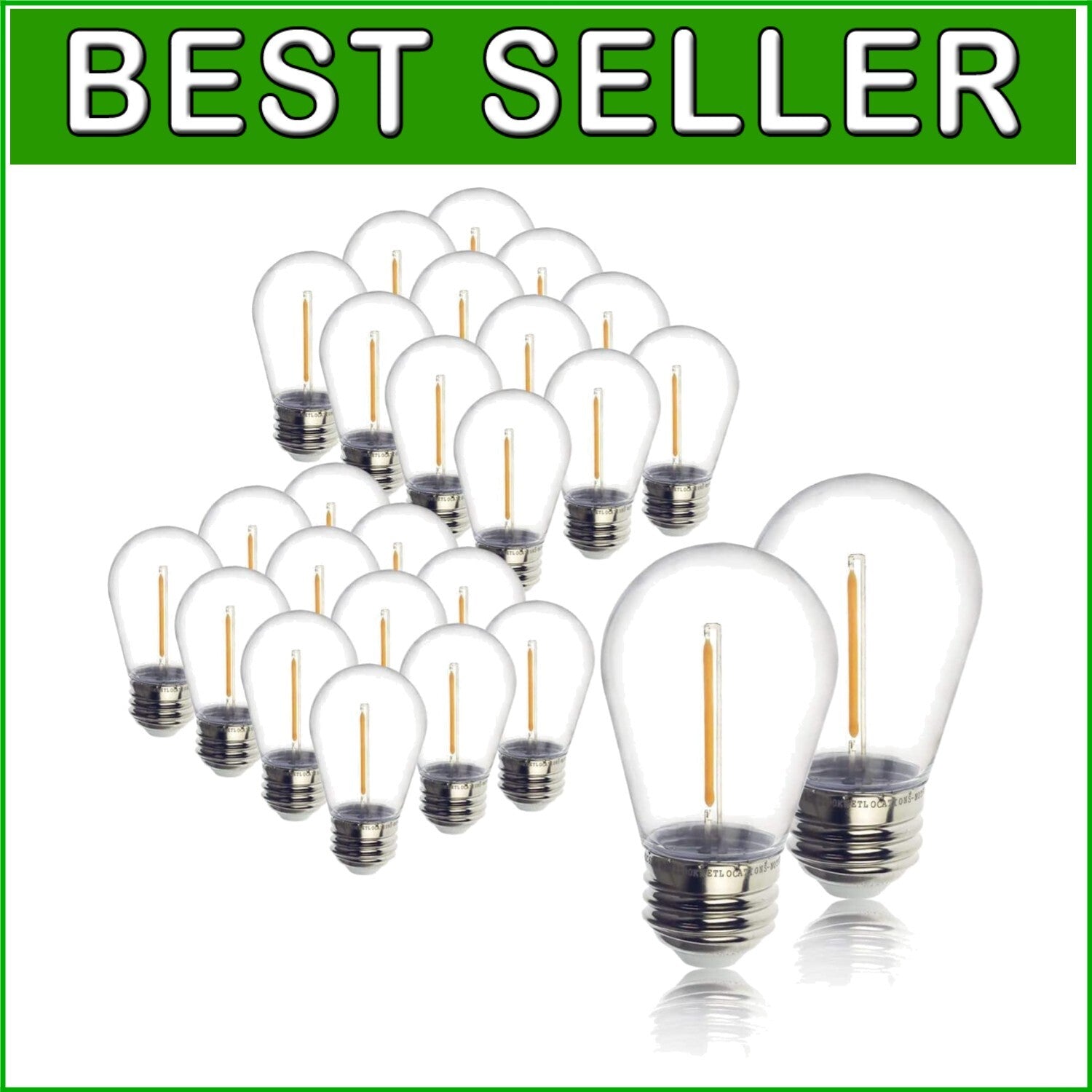 Energy-Efficient 48-Pack Edison LED Bulbs: Shatter-Resistant Outdoor Lighting