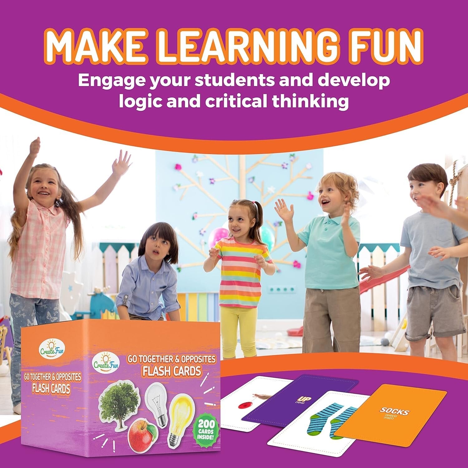 Vivid Photo Flash Cards Set - 200 Educational Tools for Diverse Learning Needs
