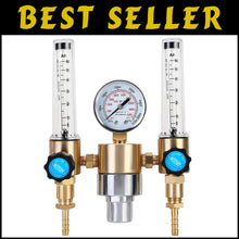 Load image into Gallery viewer, Adjustable Gas Regulator with Pressure Gauge - Perfect for Welding Projects