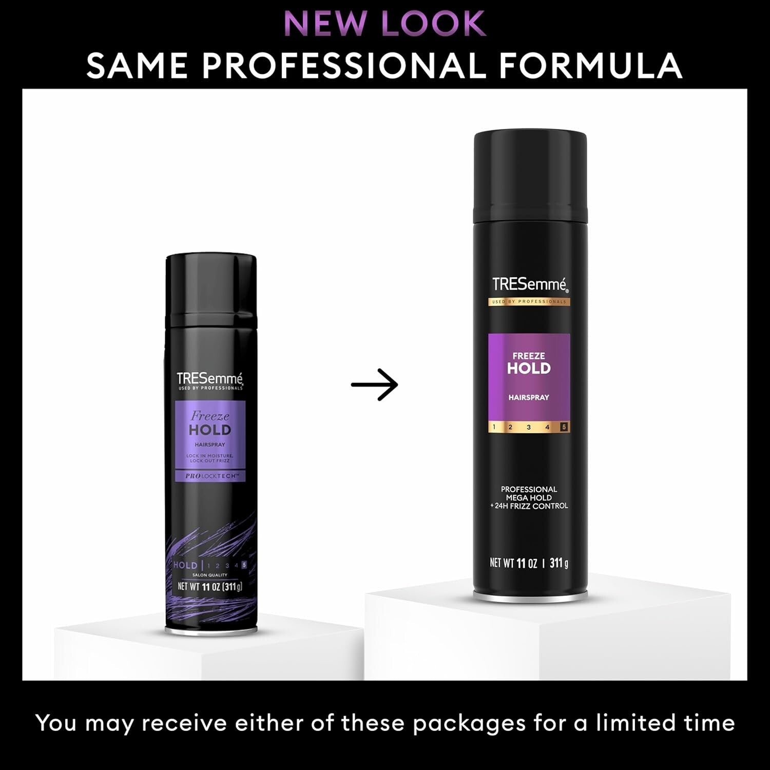 Cruelty-Free Freeze Hold Hairspray - 24-Hour Strong Hold for Humidity Resistance