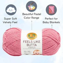 Load image into Gallery viewer, 6 Skeins Ultra-Soft Dusty Pink Yarn - Easy Crafting with Project Drawstring Bag