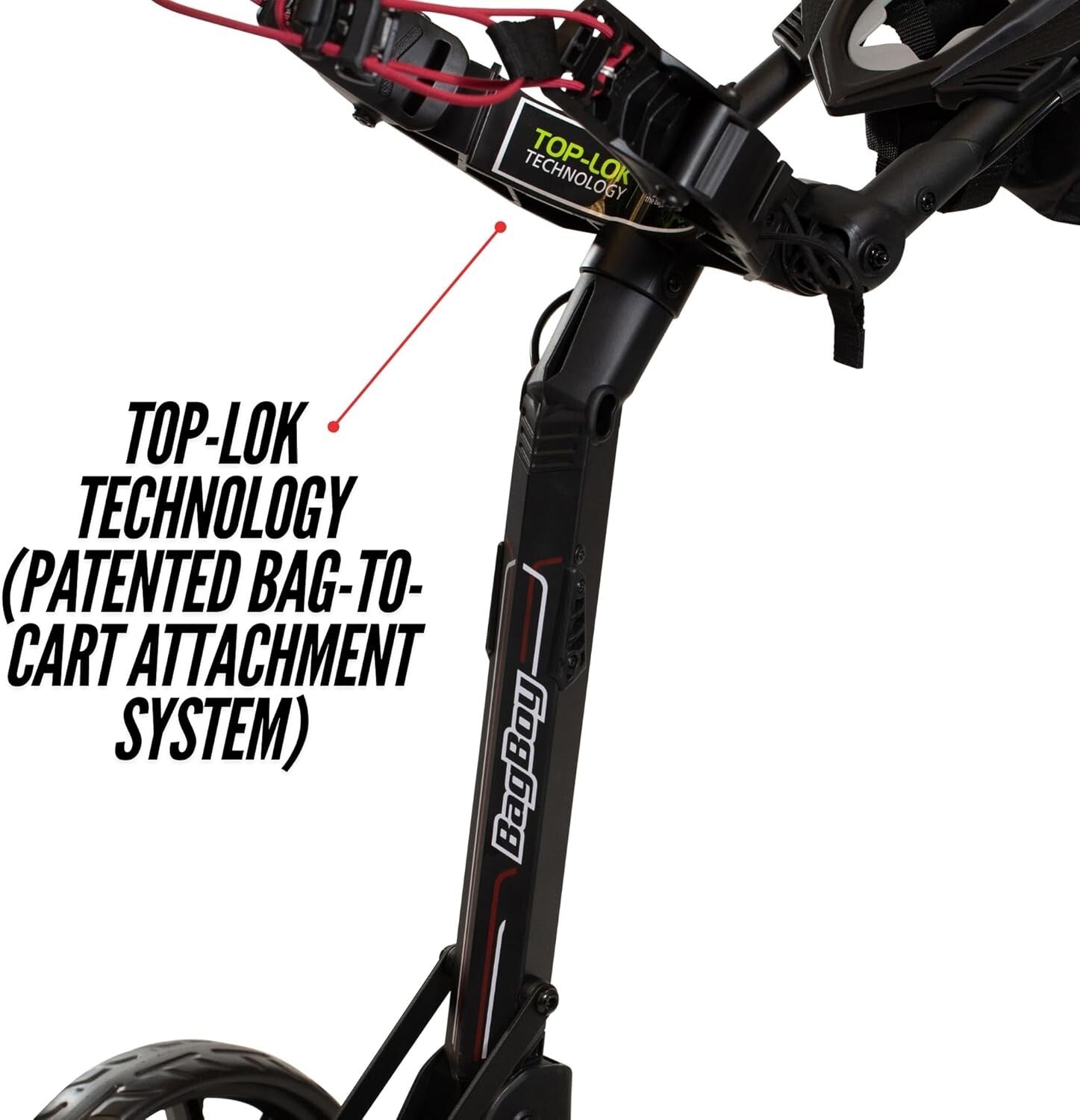 Durable Compact Golf Push Cart - Innovative Folding with Cup & Umbrella Holder