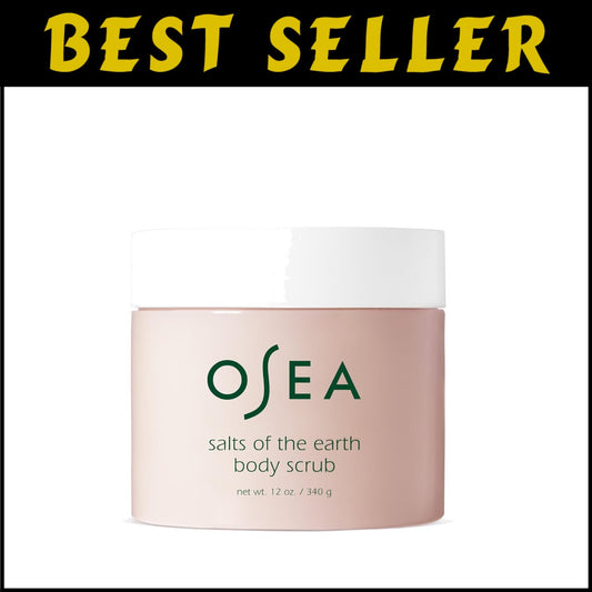 Gentle Exfoliating Body Scrub - 12 oz Vegan Pink Himalayan Salt & Shea Butter