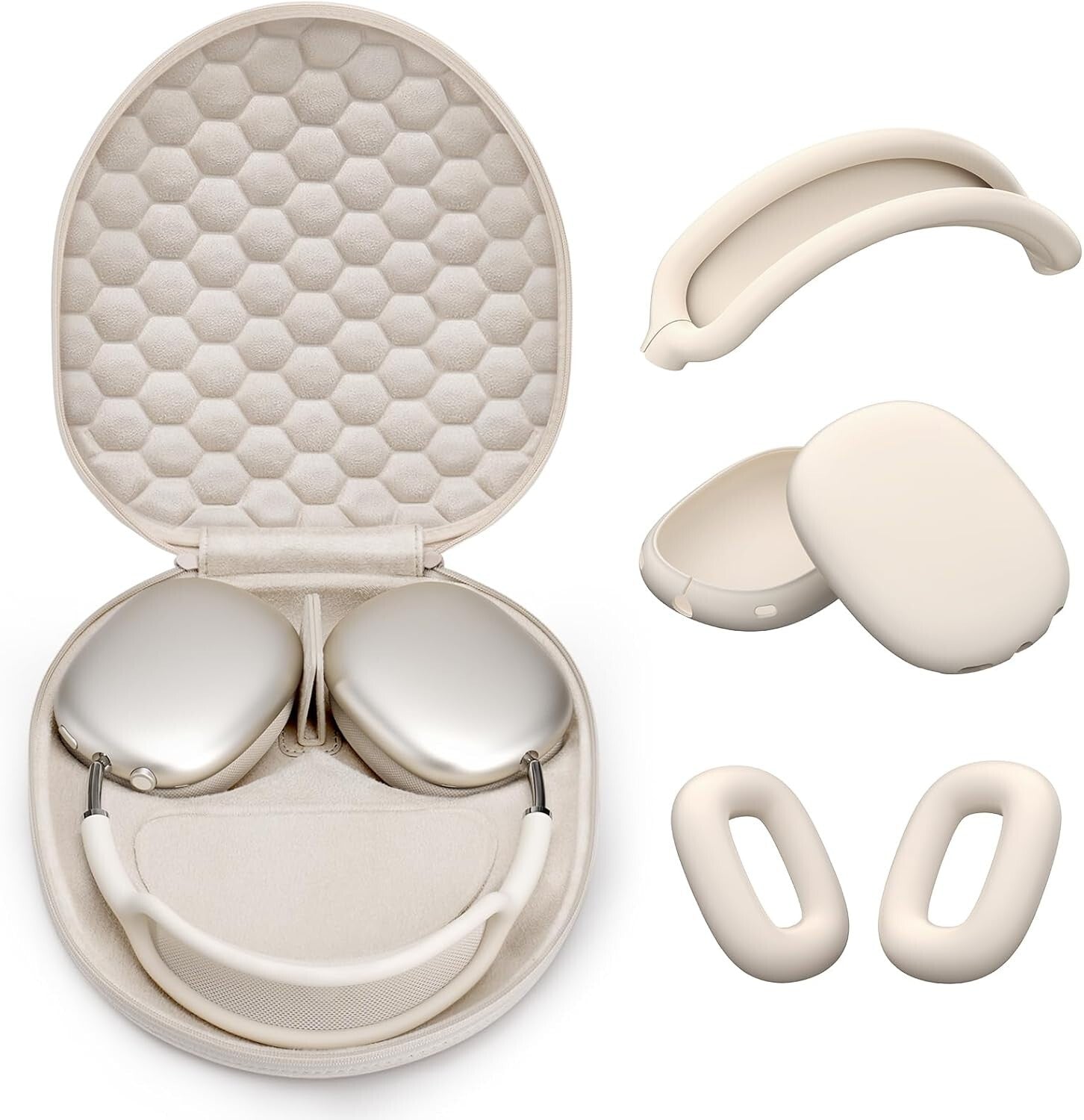 Shockproof Slimline Travel Case for AirPods Max – Honeycomb Protection Included