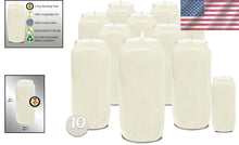Load image into Gallery viewer, Premium 6" White Pillar Candles - 10 Pack for Elegant Decor &amp; Emergency Lighting
