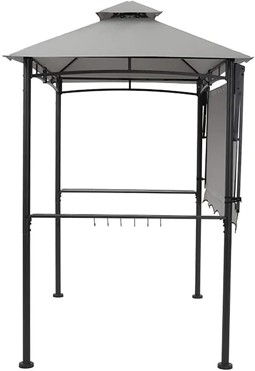 Portable Outdoor Gazebo Canopy with Side Awning for Grilling – Easy Assembly