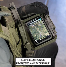 Load image into Gallery viewer, Olive Drab DarkVault Comms Waterproof Case for Phones, GPS, Tools - 7.5x5.5''