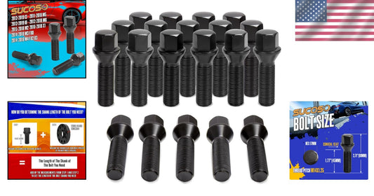 Corrosion-Resistant M14x1.25 Lug Bolts for BMW - Easy Installation, 20pcs