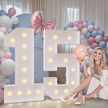 Load image into Gallery viewer, Stunning 4FT Light Up Marquee 30 Numbers - Perfect Party Engagement Decor
