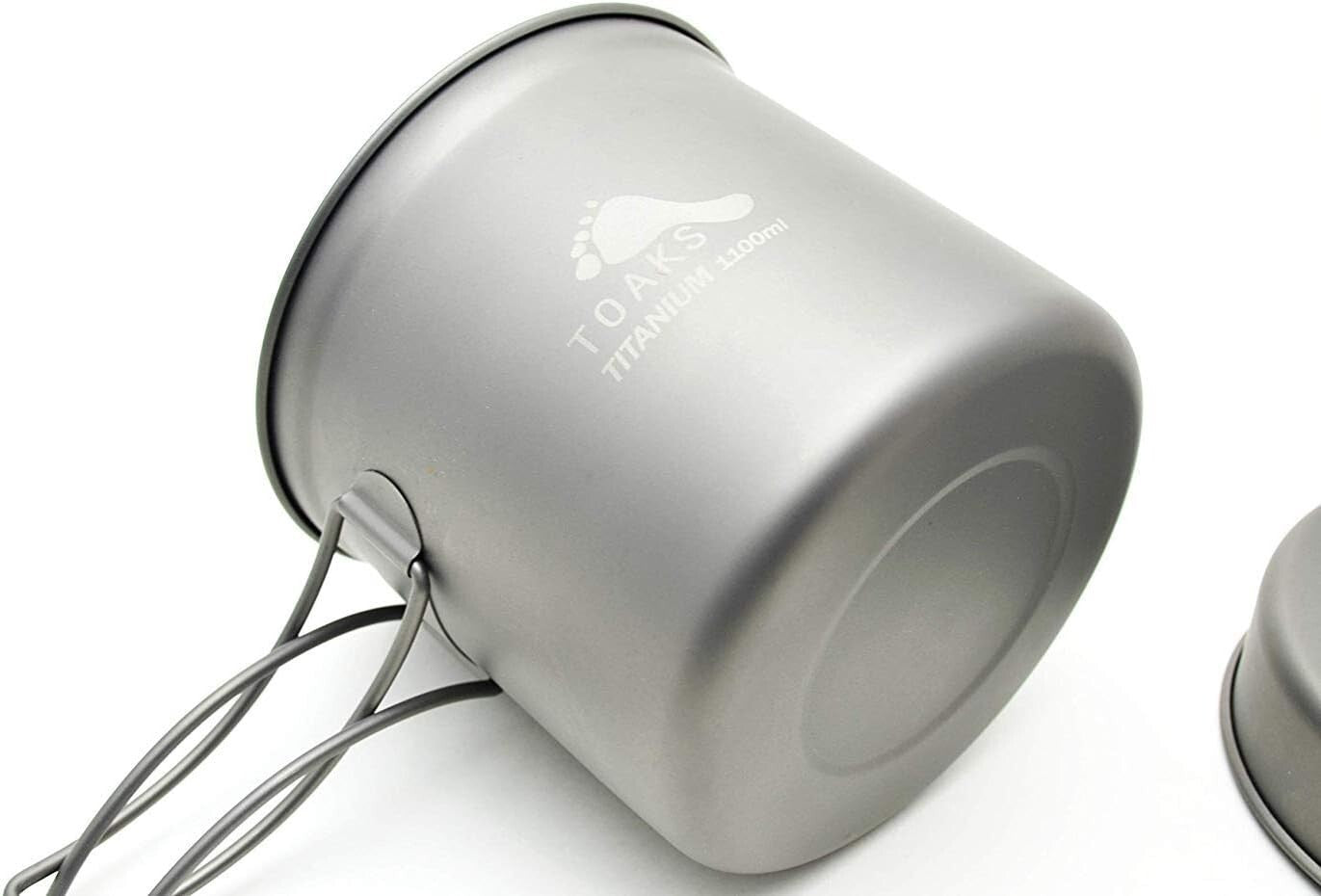 Durable Titanium 1100ml Pot with Multi-Use Pan and Easy Cleanup Features