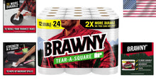 Load image into Gallery viewer, Premium 2-Ply Tear-A-Square Paper Towels: Ideal for Kitchens, Baths &amp; Cleanups