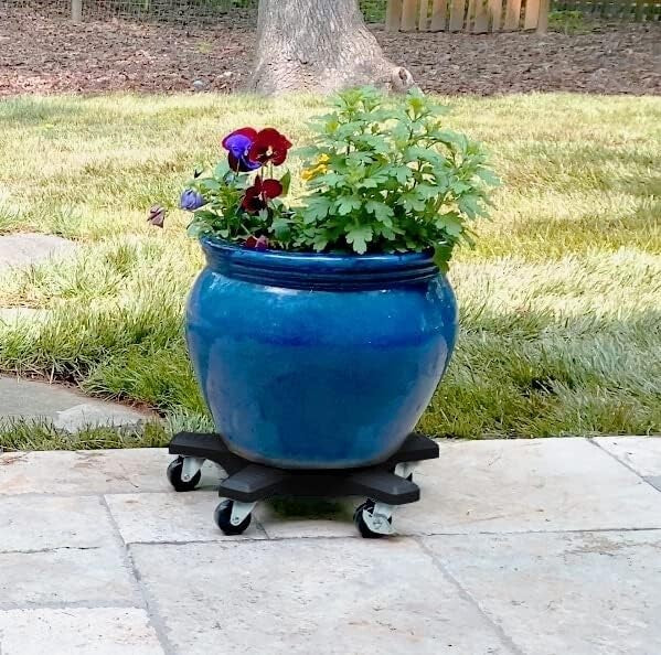Heavy-Duty 16-Inch Plant Caddie with Robust Wheels for Effortless Plant Movement