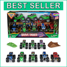Load image into Gallery viewer, Grave Digger 40th Anniversary Monster Truck Set - Kids 3+ with Bonus Accessories