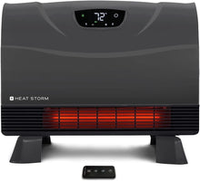 Load image into Gallery viewer, Energy-Efficient Infrared Space Heater, Remote Control, Wall/Floor Mount - 1500W