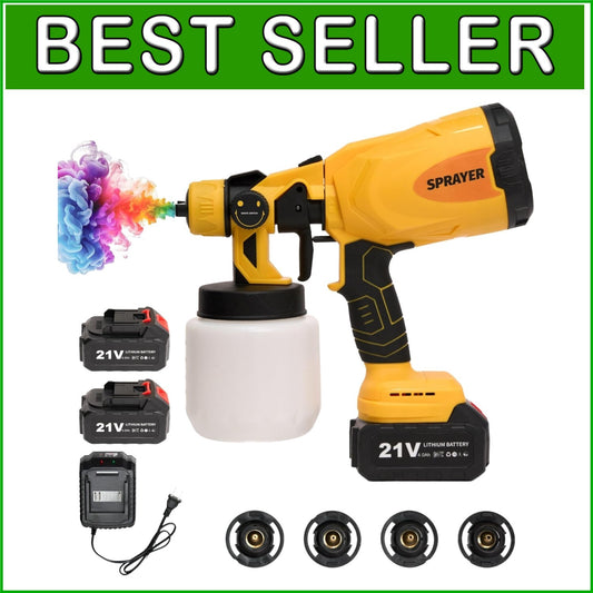 Electric Paint Gun with 3 Spray Patterns & Ergonomic Design - Home Painting Tool