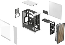Load image into Gallery viewer, Sustainable Oak Front Gaming Case with Clear Glass Panel - 140mm Fan Included