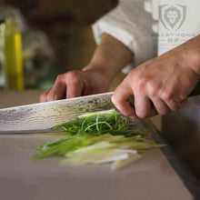 Load image into Gallery viewer, Damascus 9.5" Chef Knife - Lightweight AUS-10V Steel with Elegant Black Handle