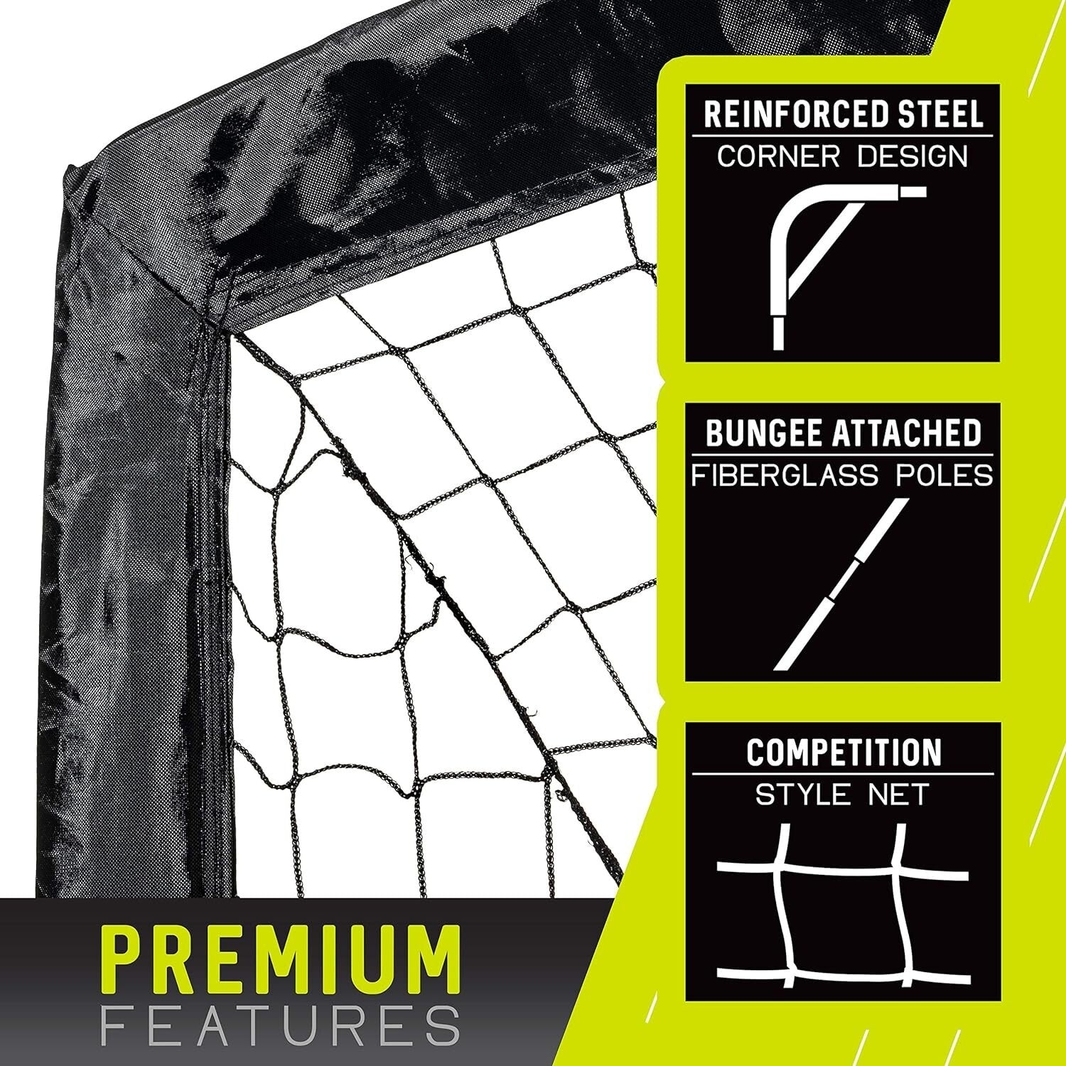 Blackhawk Lightweight 6' x 4' Soccer Goal - Perfect for Indoor and Outdoor Use