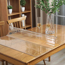 Load image into Gallery viewer, Heat-Resistant Wipeable Clear Table Topper Cover 48" x 60" for All Occasions