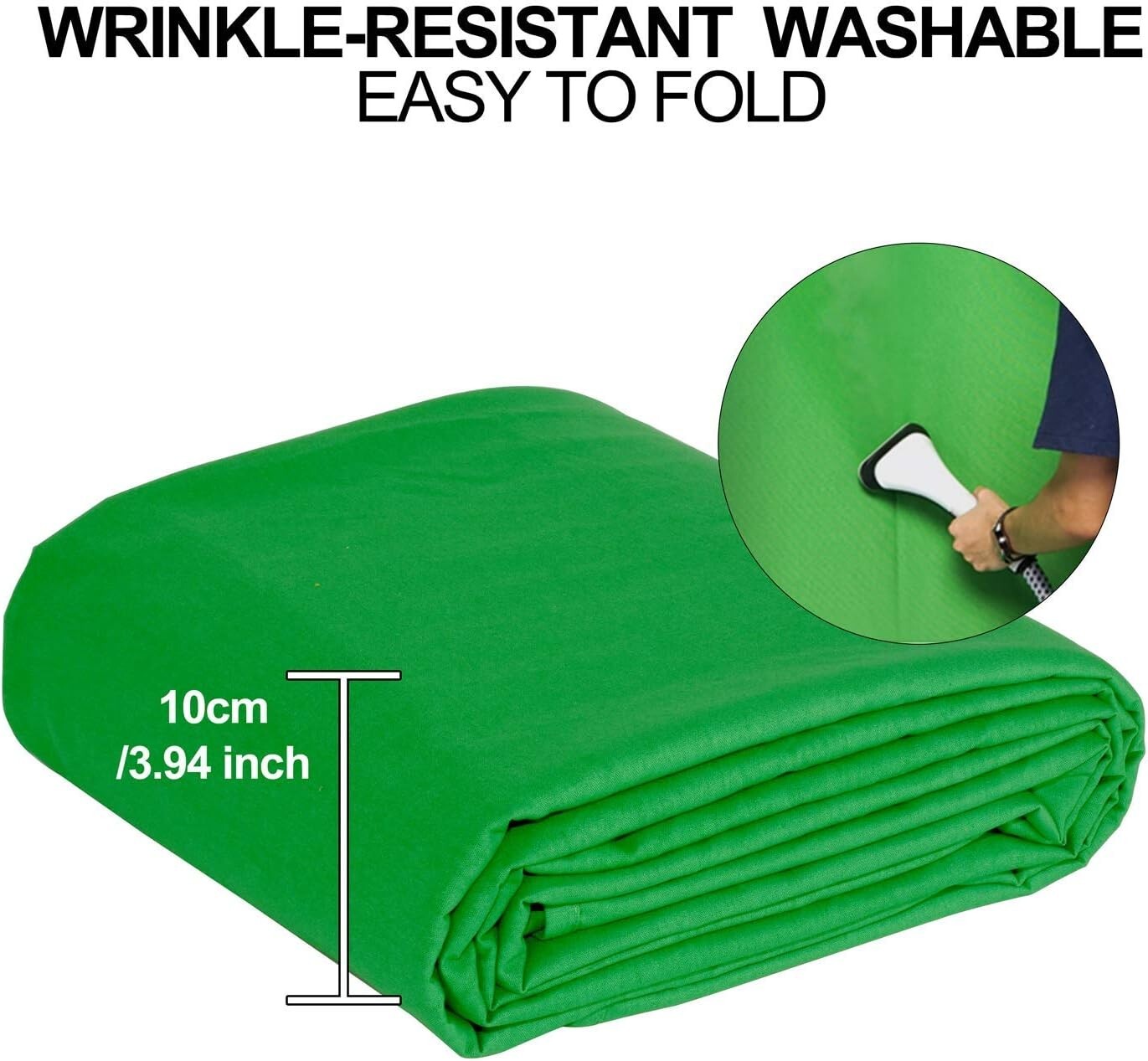 10x20ft Green Screen Backdrop Kit for YouTube & Streaming – Durable & Portable