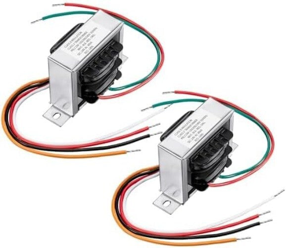UL Certified 24V Control Transformer - Perfect for HVAC Applications (2 Pk)