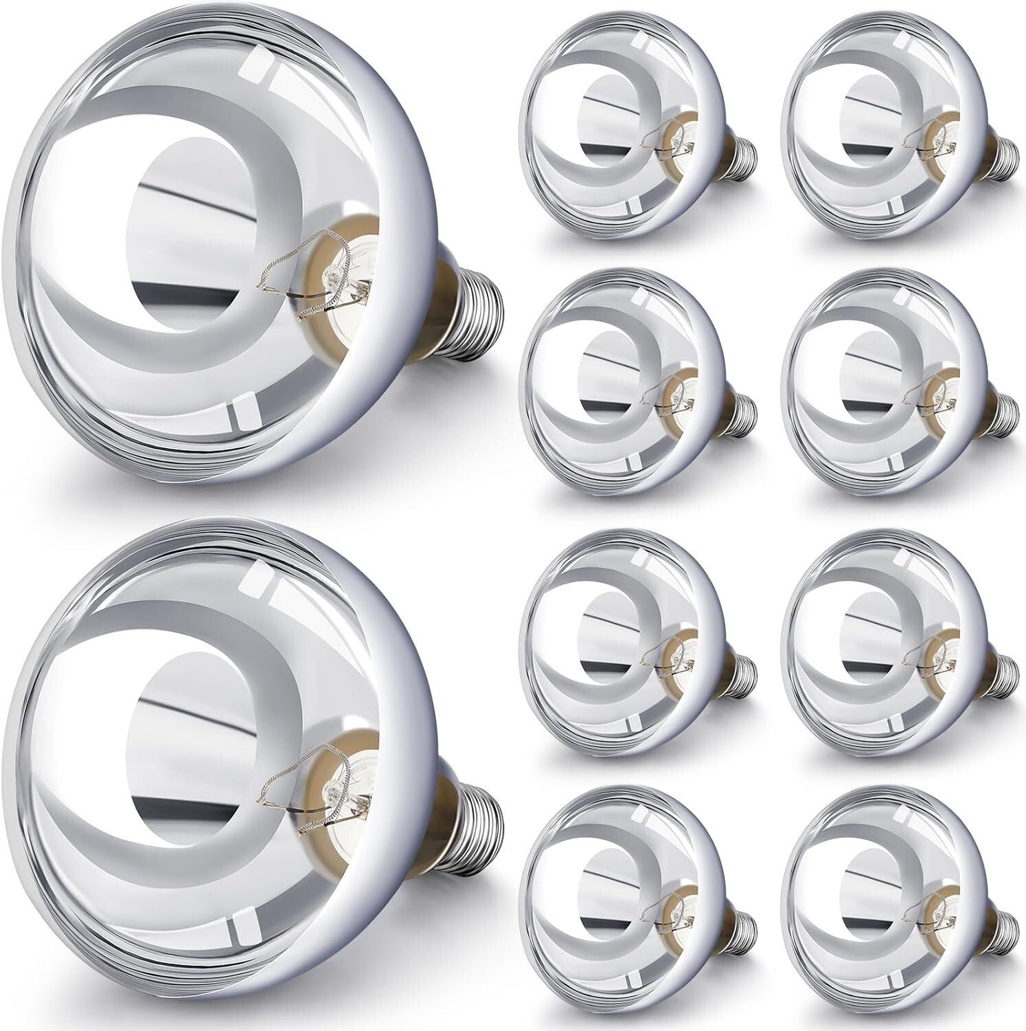 Durable 250 Watt Heat Lamp Bulbs - 10 Pack for Optimal Pet Heating Solutions