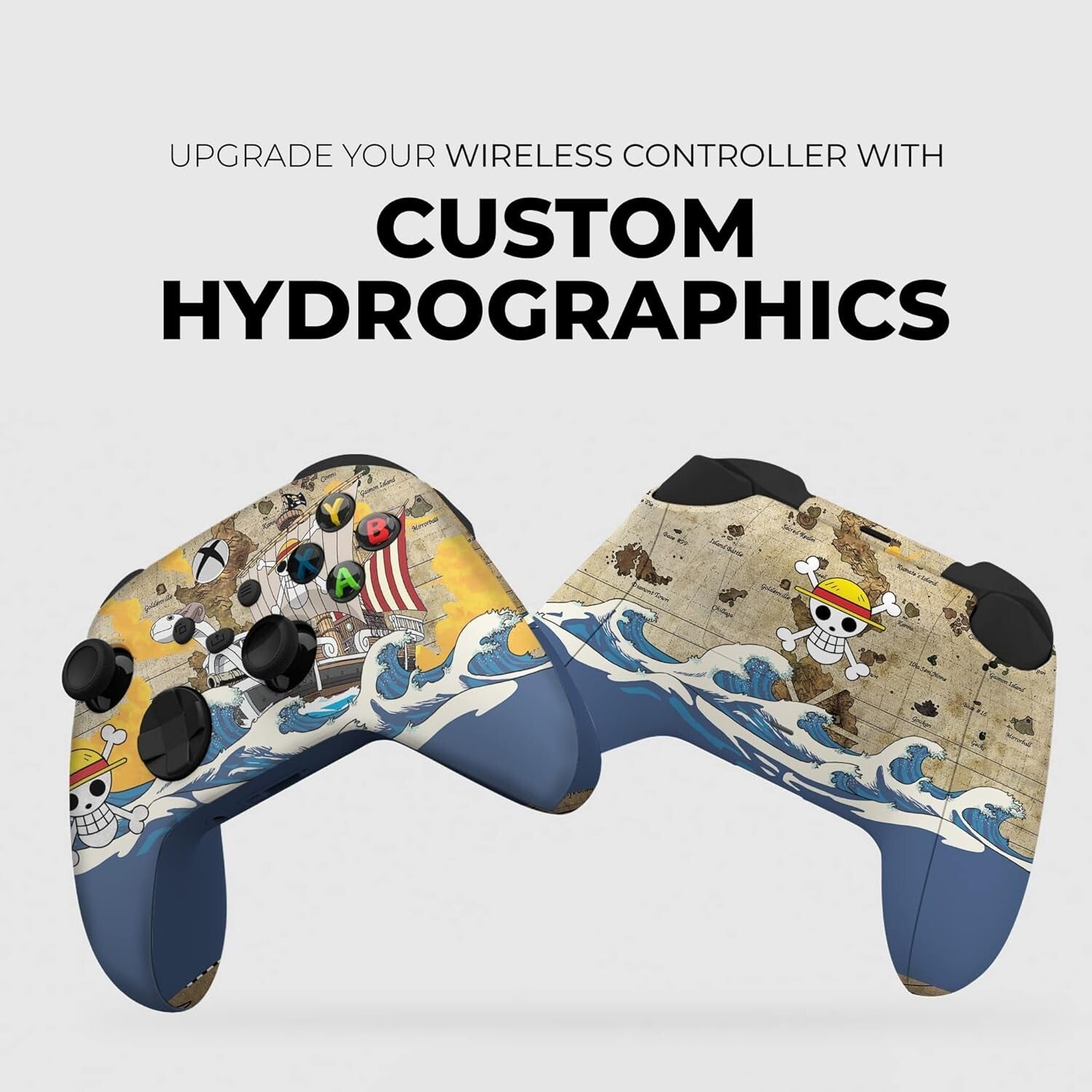 Custom Wireless Xbox Controller with Hydro-Dip Printing for Unique Gaming Style