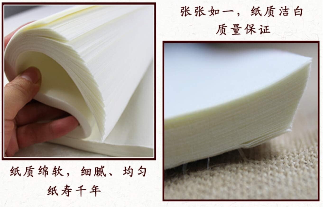 Premium Sheng Raw Xuan Rice Paper - 19.6 x 39.3 inch for Calligraphy & Painting