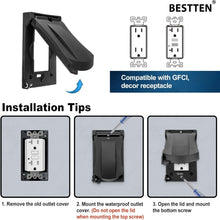 Load image into Gallery viewer, Versatile 10-Pack Outdoor Electrical Covers with Dust &amp; Moisture Protection