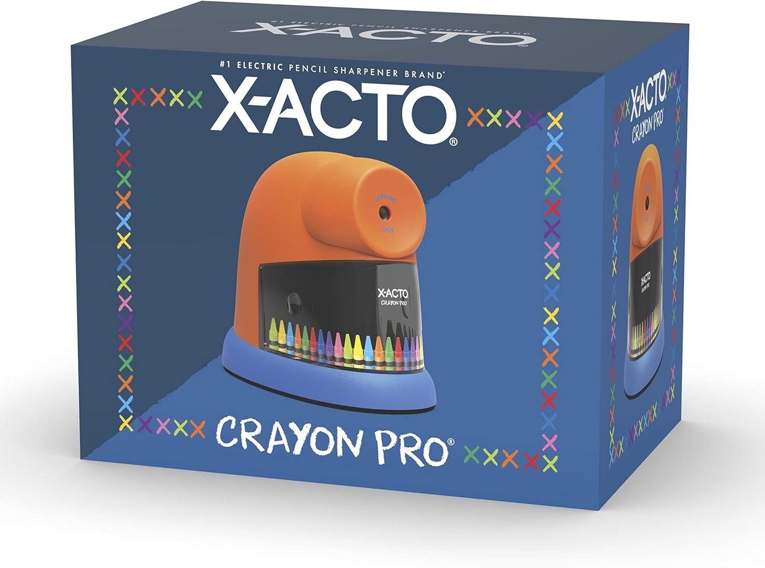 X-ACTO Pro Electric Crayon Sharpener with SafeStart Motor - Ideal for School Use