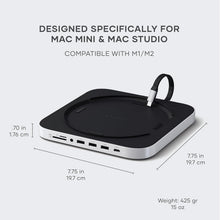Load image into Gallery viewer, High-Speed Mac Mini Dock with SSD Enclosure and Multiple USB Ports - Silver
