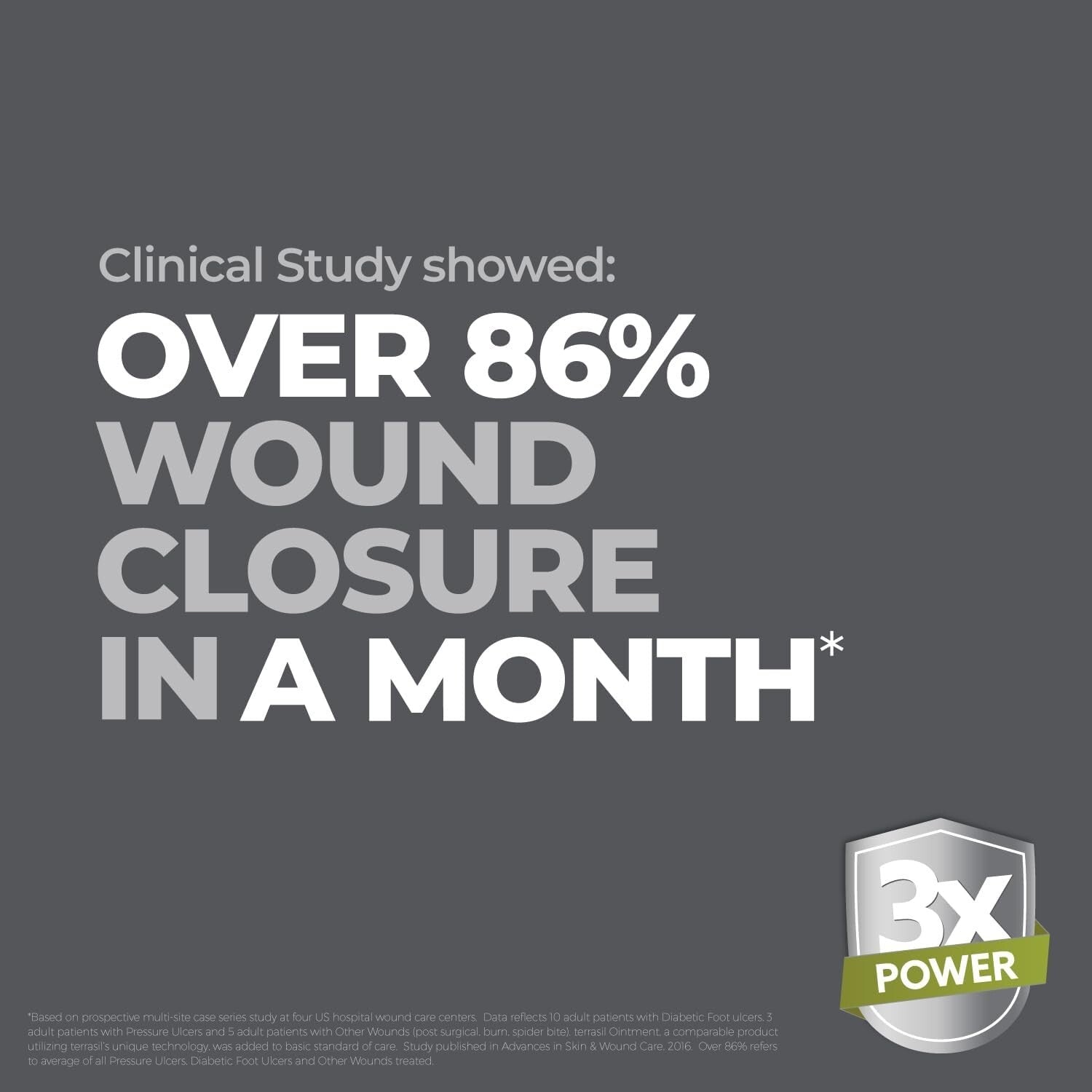 Sterile 3X Wound Care Ointment - Natural Healing for Cuts, Scrapes & Ulcers