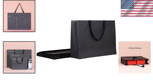 6 Extra Large Cotton Handle Gift Bags - Perfect for Weddings, Parties, Birthdays