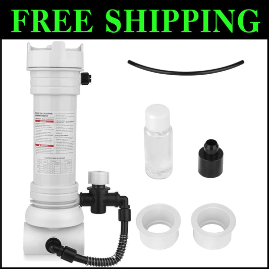 Efficient Pool Chlorinator Feeder with Bottom Drain - Easy Setup & Maintenance