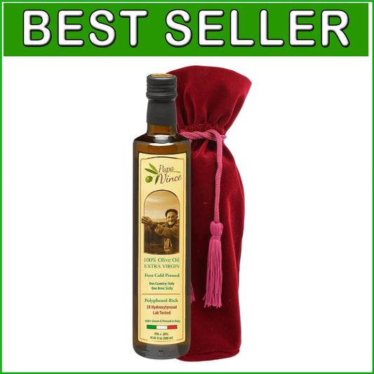 Dec 2023 Premium Extra Virgin Olive Oil - Organic, Small Batch from Sicily Gift