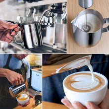 Load image into Gallery viewer, 50oz Heat Resistant Milk Frothing Pitcher with Ergonomic Handle - Classic Design