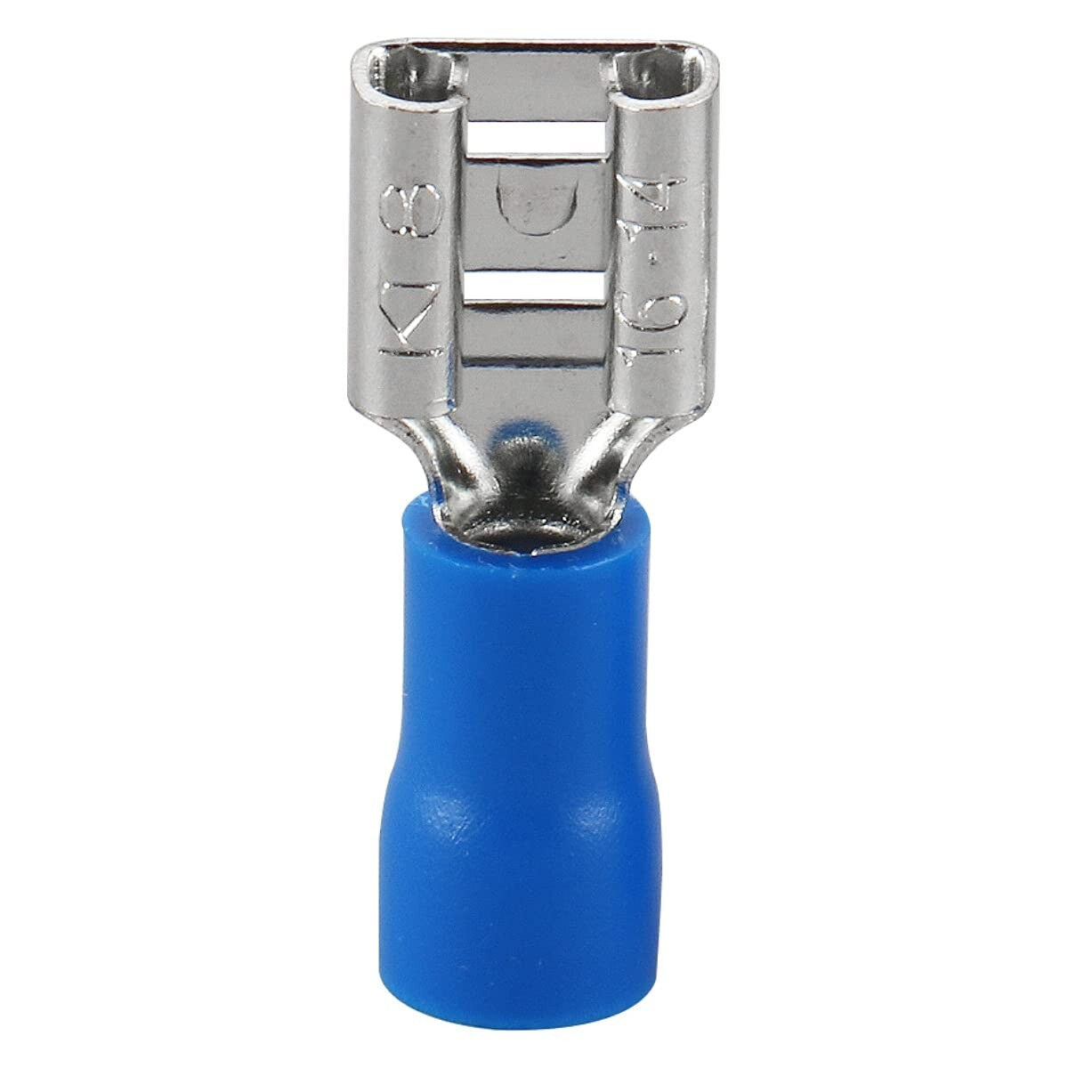 Durable Insulated Copper Crimp Terminals - Female Disconnects for 16-14AWG Wires