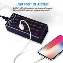 Load image into Gallery viewer, Portable 24-Port USB Fast Charging Station - Safe and Efficient for Travel