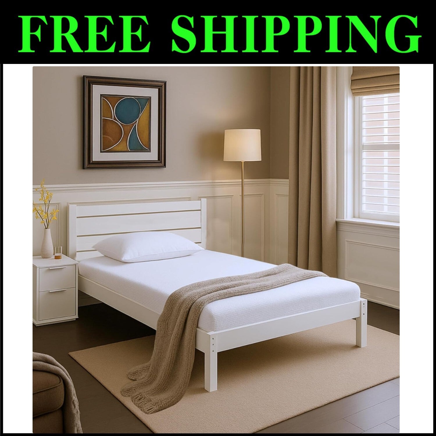 5-Inch Twin Memory Foam Mattress - Cooling Gel Top & Body Adaptive Support