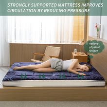 Load image into Gallery viewer, Quilted Twin Floor Mattress in Moon and Star Design - Ideal for Guests &amp; Camping