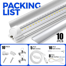 Load image into Gallery viewer, Ultra Bright Linked 4FT LED Ceiling Lights - 40W, Ideal for Workspaces, 10 Pack