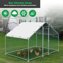 Load image into Gallery viewer, Large Metal Animal Run 10'Lx6.6'W - Perfect for Chickens, Rabbits, and More!