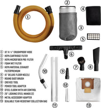 Load image into Gallery viewer, Multi-Use 8 Gallon HEPA Wet/Dry Vac with 10ft Hose - Professional Cleaning