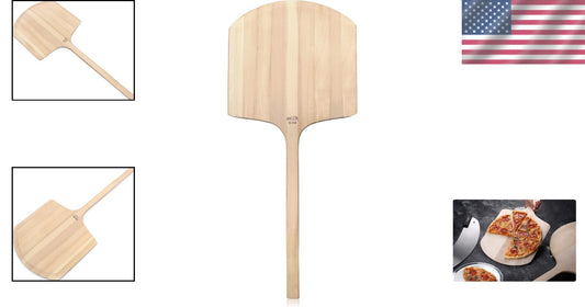 Durable Wooden Pizza Peel - 42" Length, Easy Lift Tapered Blade Design
