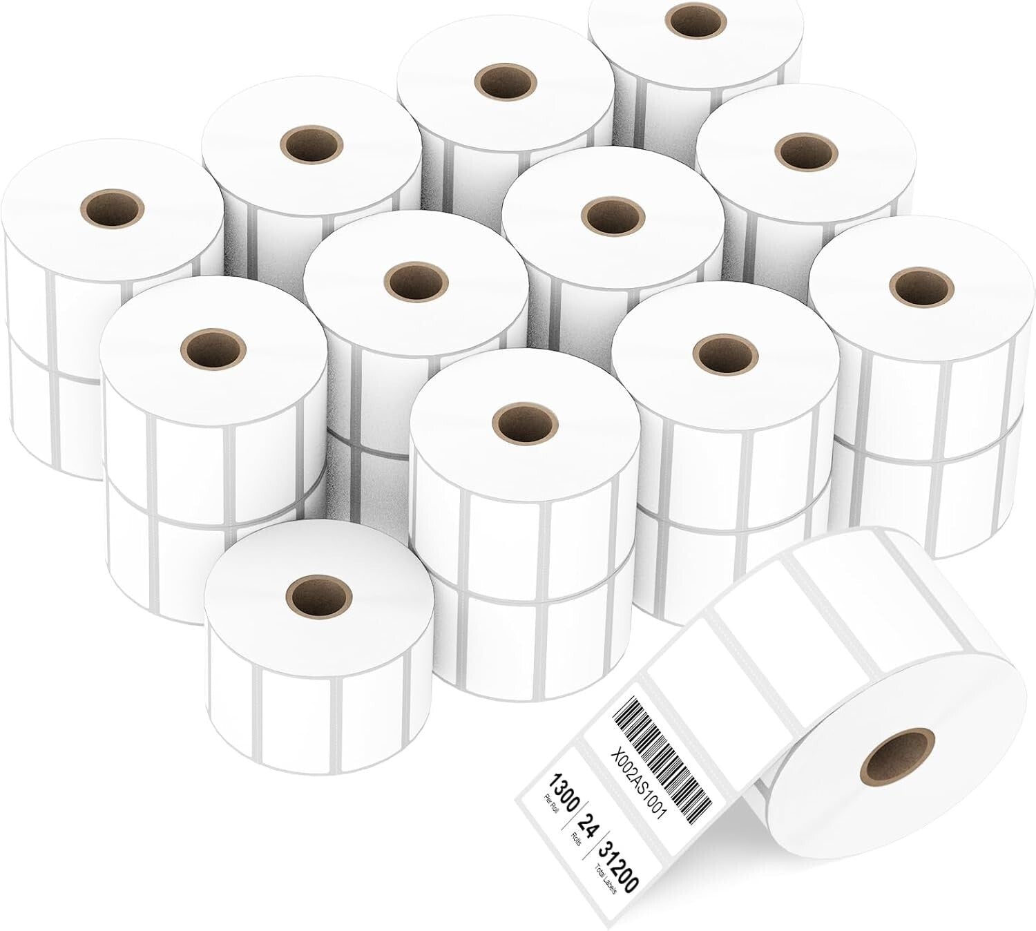 Adhesive 2" x 1" Direct Thermal Labels Compatible with Rollo & Zebra Printers