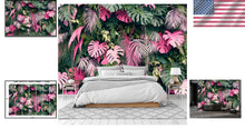 Load image into Gallery viewer, Luxurious Silk 3D Tropical Mural Wallpaper - Non-Self-Adhesive 158" x 110"