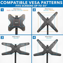 Load image into Gallery viewer, Extendable Pole Mount for TVs &amp; Monitors 32" - 55", Fits 1.1" to 1.96" Poles